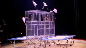 Festival International du Cirque 2016 - Numéro catwall - trampoline