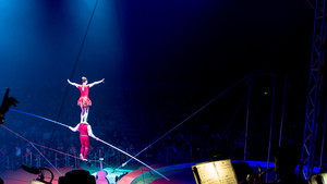 Festival International du Cirque 2015 - Numéro Alambria - fil à grande hauteur