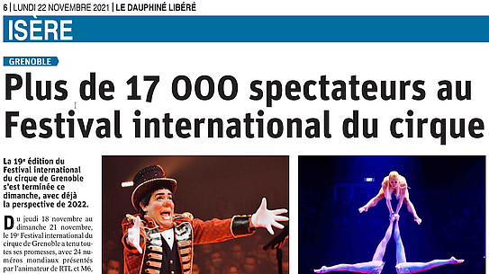 Plus de 17 000 spectateurs au Festival international du cirque